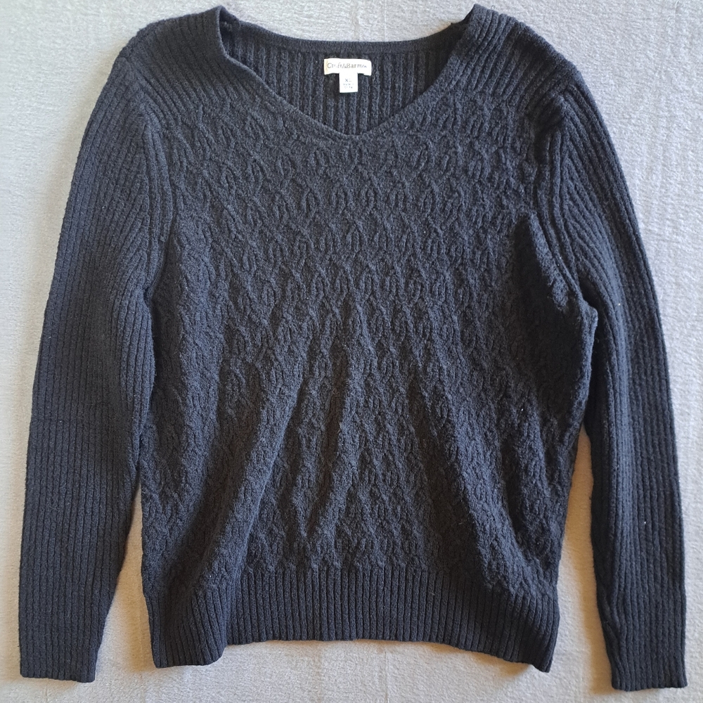 Croft and Barrow XL black sweater